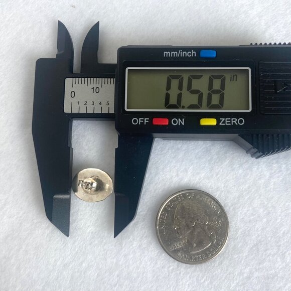 VTG Sterling Silver 925 Very Dainty Oval Shadowbox Turquoise Stud Earrings - Picture 14 of 16